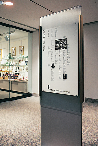 Indianapolis Museum of Art interior kiosk