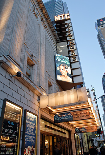 Manhattan Theatre Club canopy entrance identification
