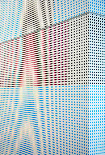 S.I. Newhouse School of Public Communications wall mural pattern detail