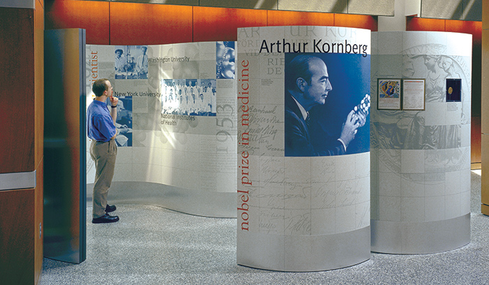 three-dimensional lobby exhibition panels